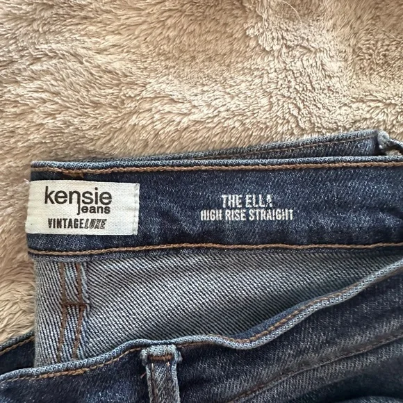 Kensie high rise straight jeans size 10 - Picture 2 of 2